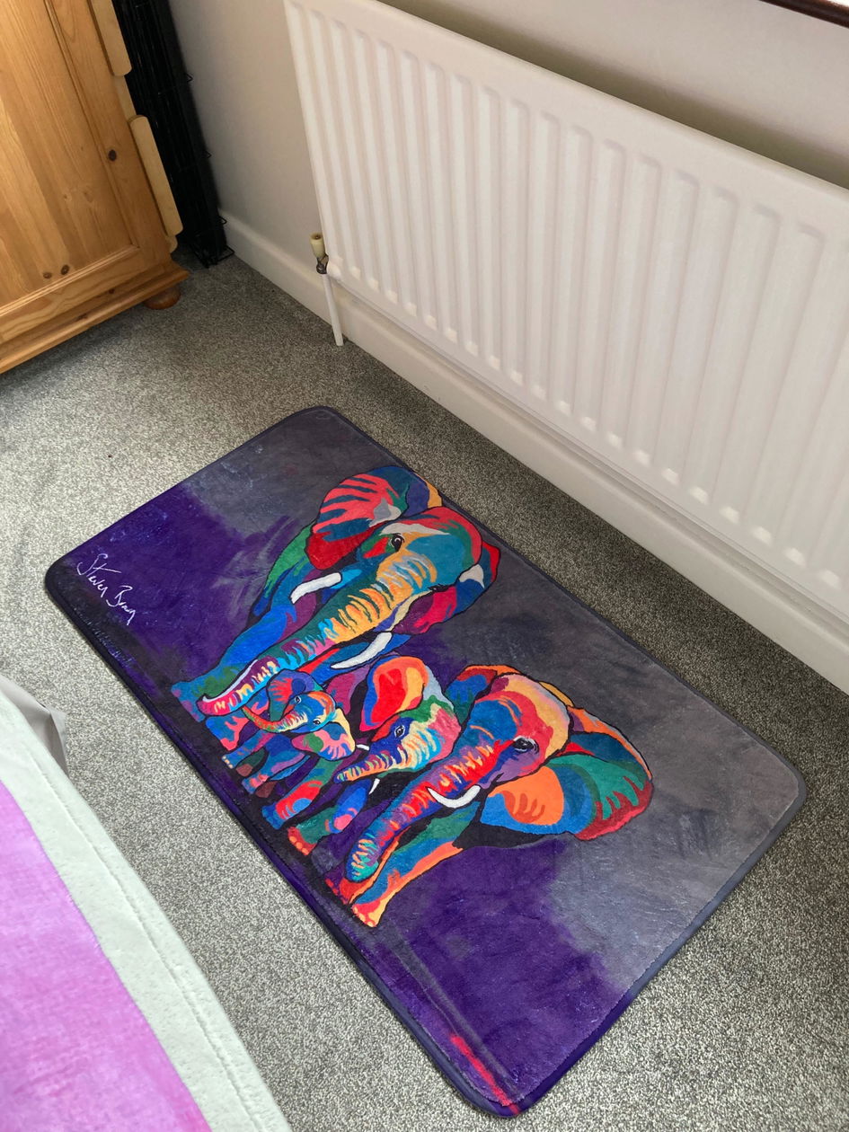 Allan & Jackie McZoo Elephant Rugs | Steven Brown Art