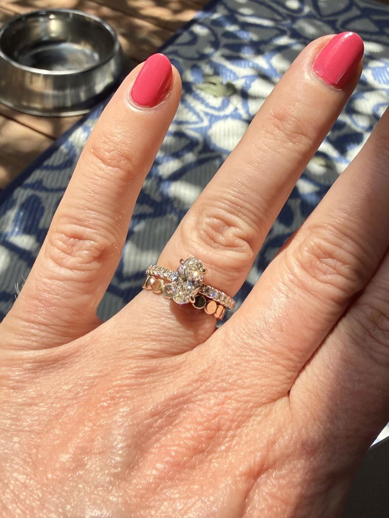 1.05 Carat Oval IGI Certified Lab Grown Diamond — customer photo by BD R.