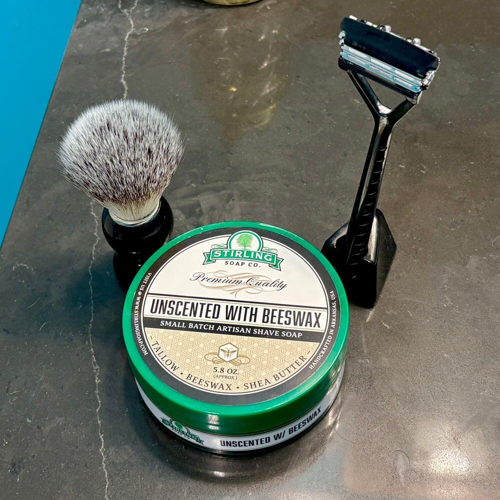Unscented with Beeswax - Shave Soap – Stirling Soap Company