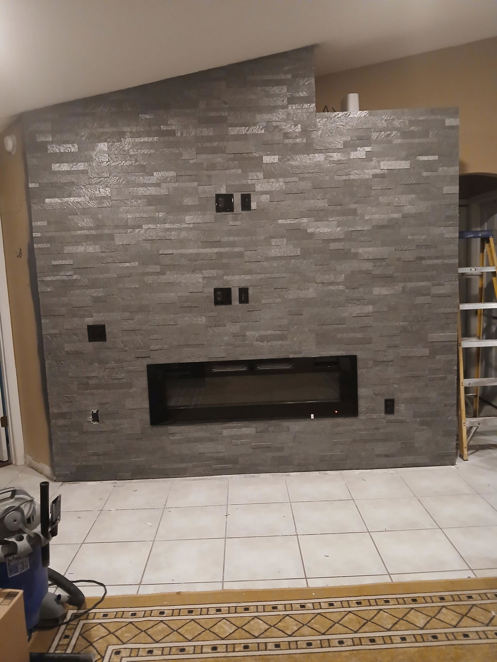 Oslo Smoke - Self-Adhesive 3D Peel & Stick Real Stacked Stone Tiles [Pack of 10]