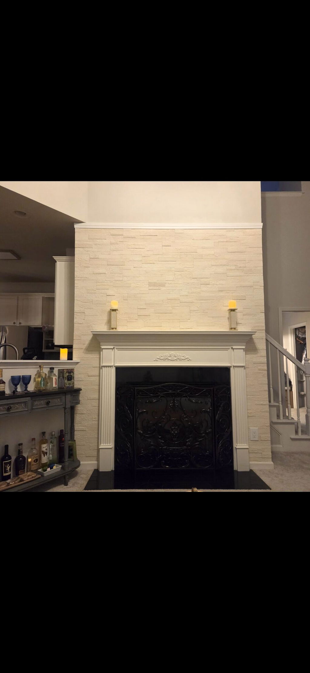 Ecru White - Self-Adhesive 3D Peel & Stick Real Stacked Stone Tiles [Pack of 10]