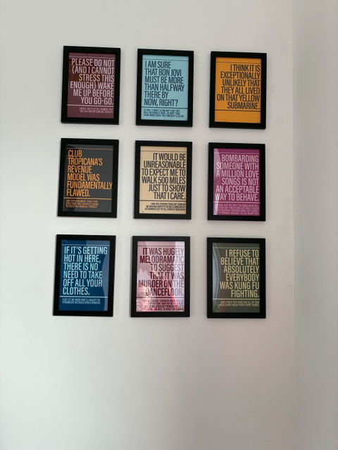 Club Tropicana Alternative Lyrics Music Print | UK Wall Art