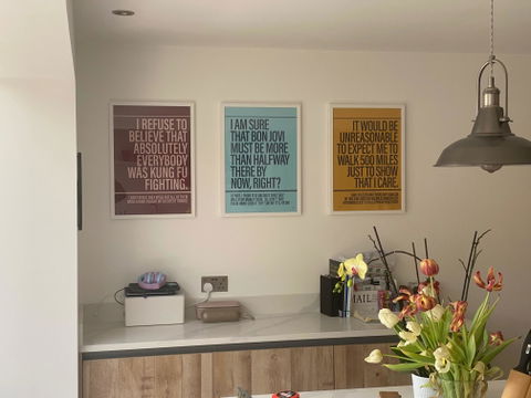 Kung Fu Fighting Alternative Lyrics Music print | UK Wall Art