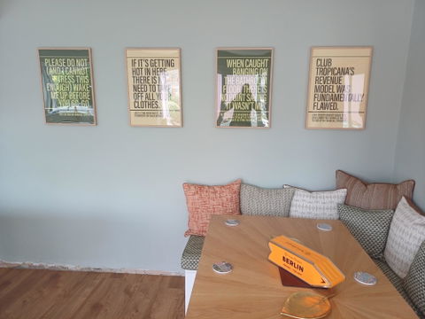 Club Tropicana Alternative Lyrics Music Print | UK Wall Art