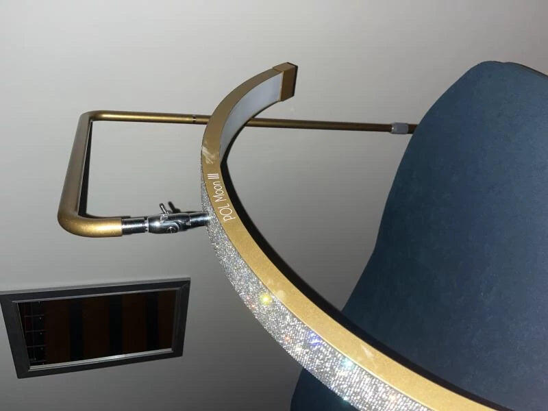 Lampa kosmetyczna POL Moon III - Czarna z cyrkoniami