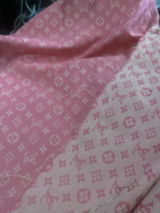 L01 Jacquard Monogram Fabric - Pink