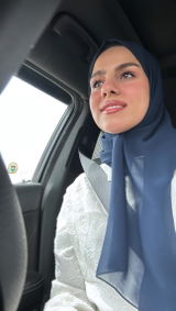 Chiffon Hijab - Navy
