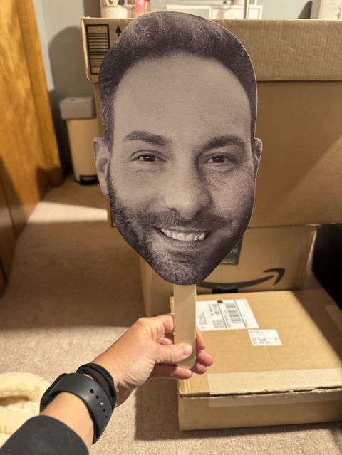 Face on a Stick