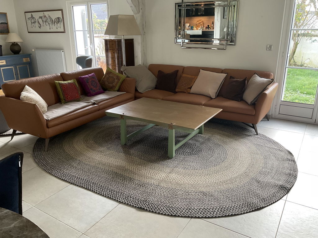 Ridgewood Blue Washable Braided Rug