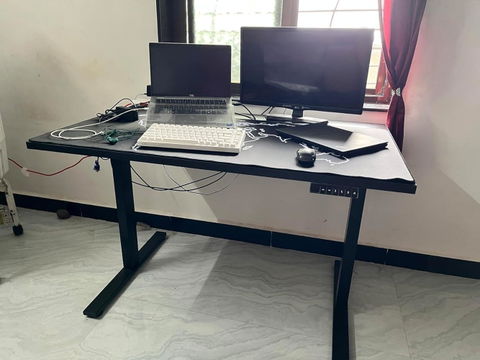 FLEXISPOT EN1 Best Standing Desk | Anti-Collision Detection | 5Y Warranty | 80 KG | Ergonomic Electric Height Adjustable Sit Stand Table