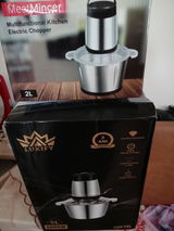 Tocator Electric Profesional - Bol 5L Inox, Carne si Legume, Putere 1000W, 5 x Lame