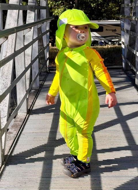 Sunsuit - Long Sleeve Romper Swimsuit | "Volt"