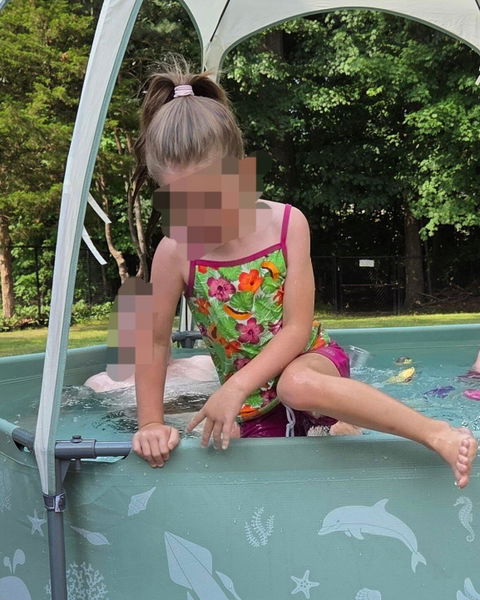 Girls Long Sleeve Rash Guard + Tankini Shorts Set (3 Piece) | "Spark"