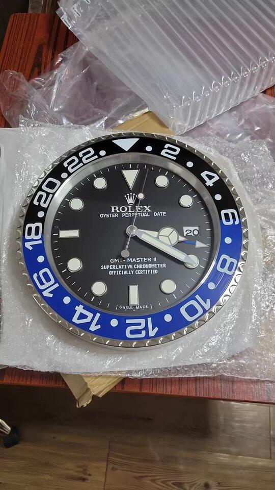 GMT-MASTER II 掛時計 GMTマスターIIスタイル 高級壁掛け時計 - ブルー＆ブラック