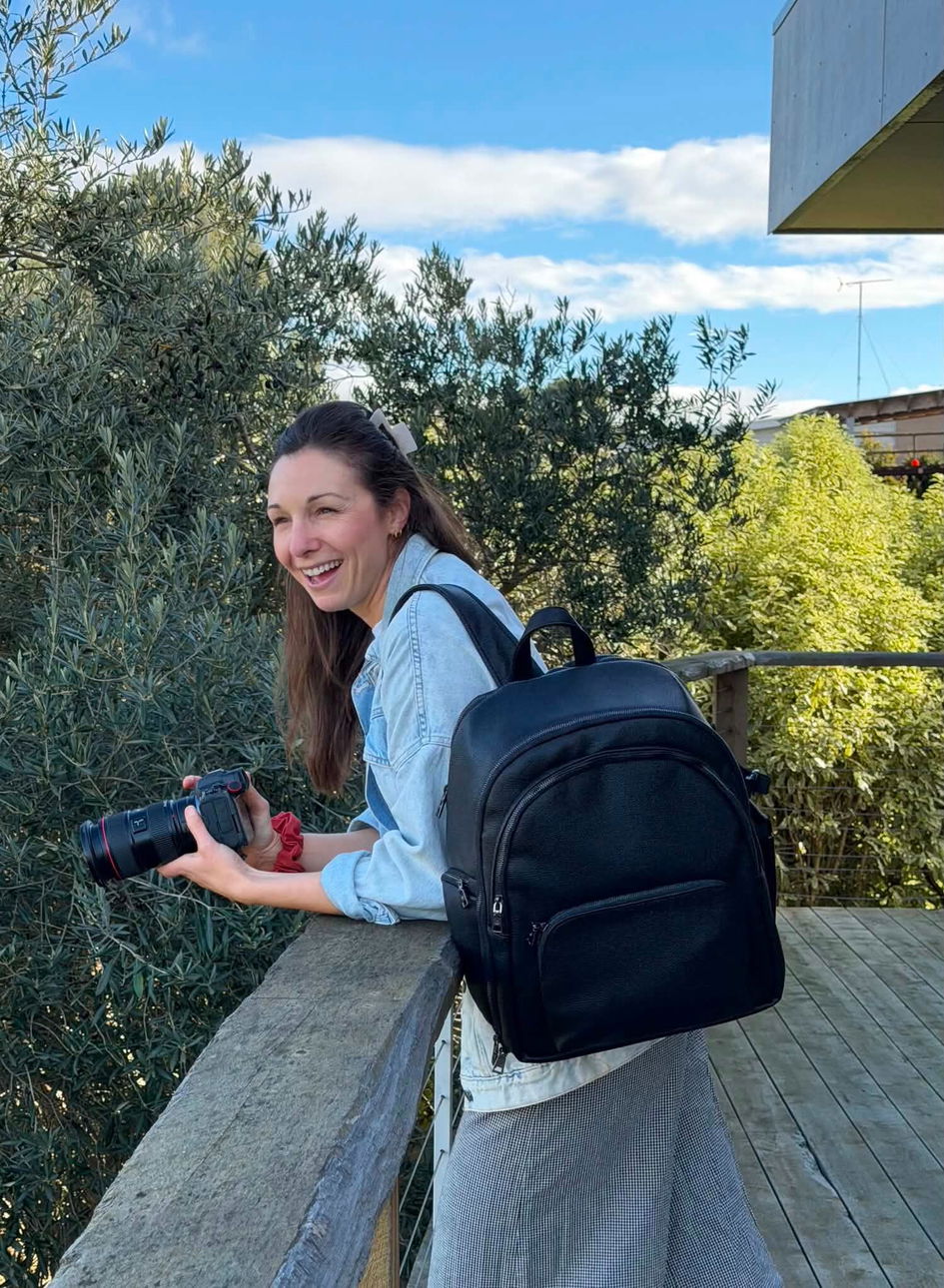 taz + tez Cameras Bags | Tildy Carryall Camera Backpack – Taz + Tez