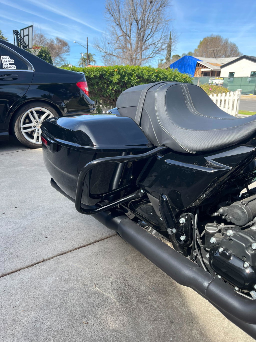 TCMT Saddlebag Bracket Guard Support Bar Fit For Harley Touring '23.5-'26