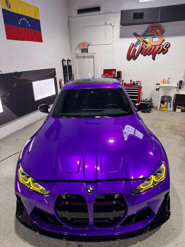 Gloss Metallic Midnight Purple Vinyl Wrap – Teckwrap International