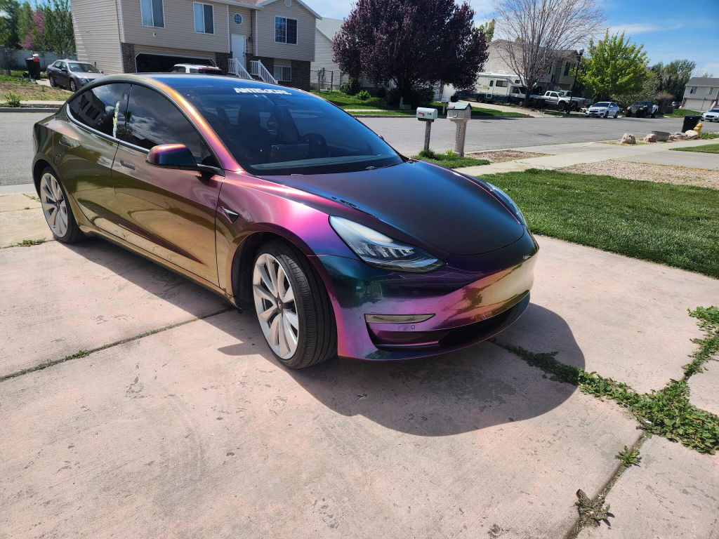 Color Shift Flame Purple Vinyl Wrap – Teckwrap International