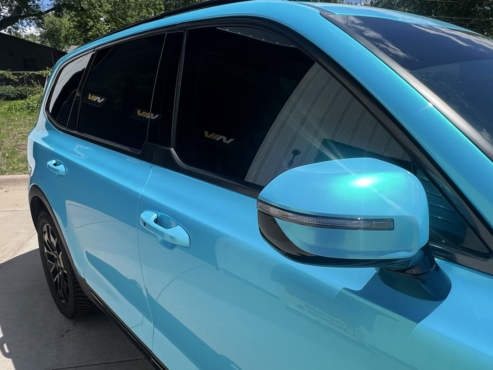アール・グラージュ　ブルーハワイ Gloss Metallic Caribbean Blue Vinyl Wrap – Teckwrap International