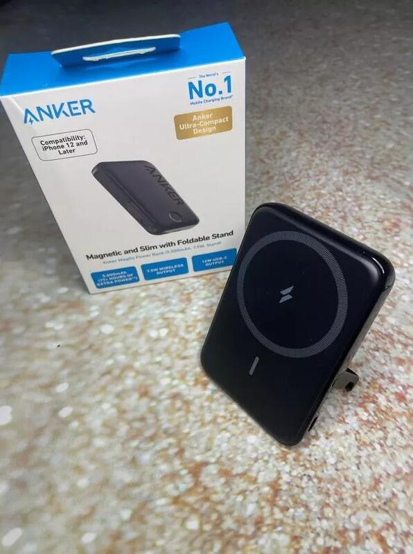 Anker MagGo Battery 5000mAh 7.5W Power Bank MagSafe con Soporte para iPhone 12 al 16 Series