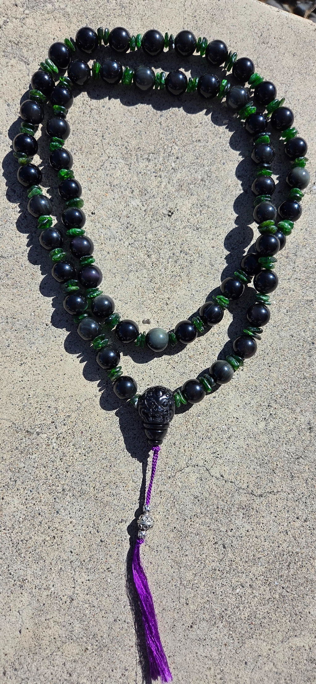 Chrome Diopside · Smooth · Chips · 8mm