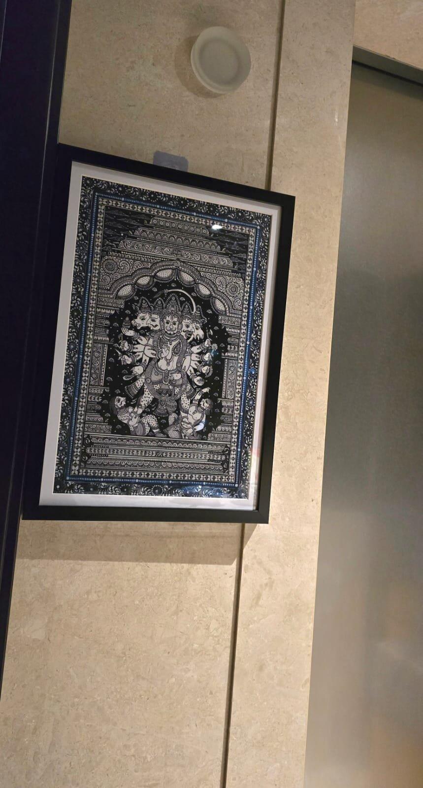 Panchmukhi Hanumanji Vastu Painting Wall Art for Home Decor