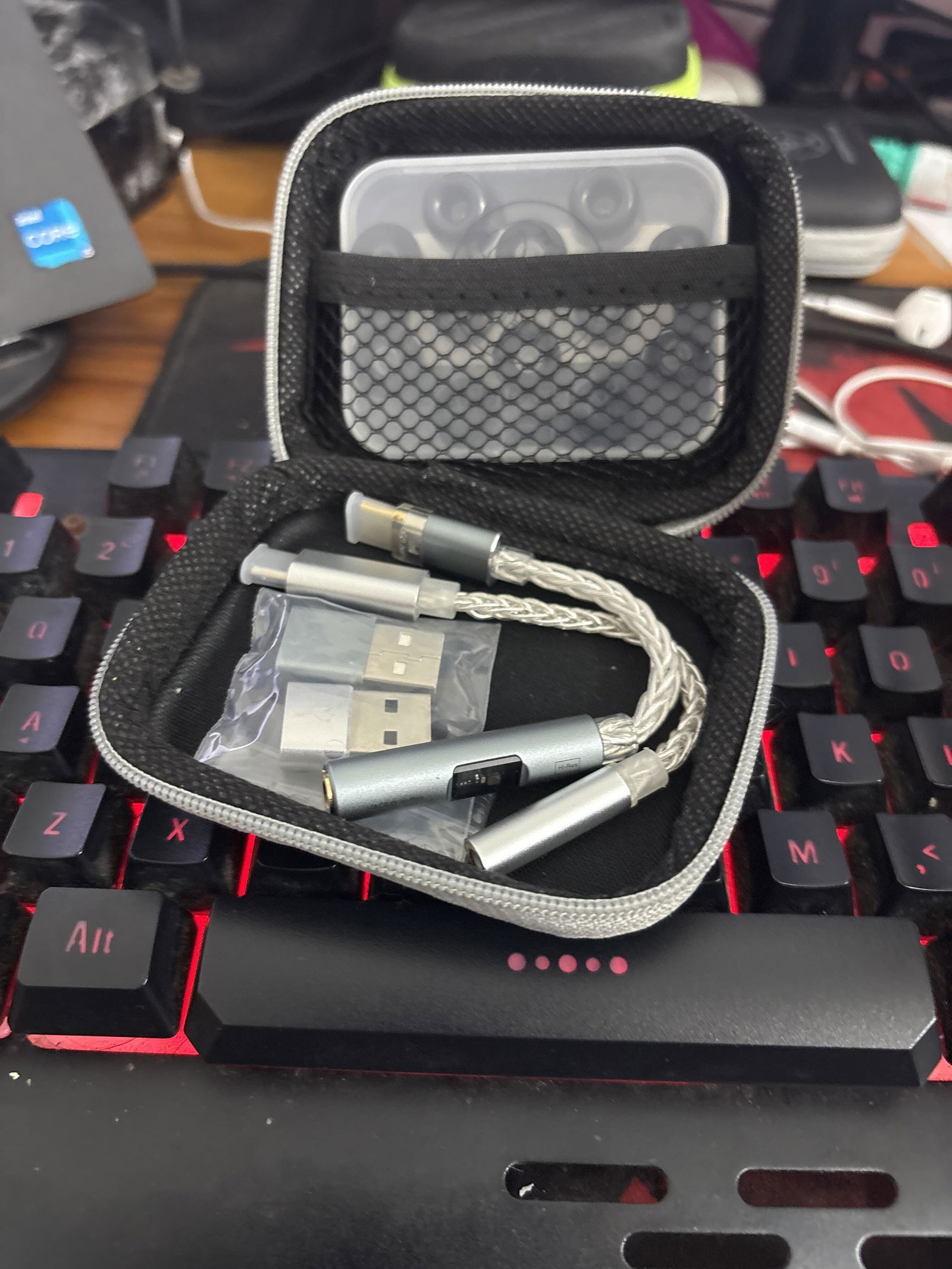 KZ ZS12 Pro X IEM With Mic & Audiocular D07 DAC