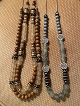 Rose Recycled Glass Beads (14mm)