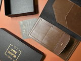 PERSONALISED TRAVEL WALLET - BROWN
