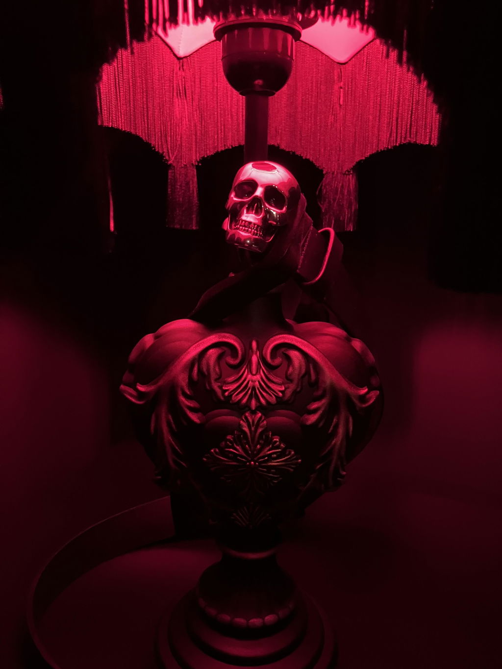 Urszula Baroque Lampshade - Red Edition – The Blackened Teeth Ltd