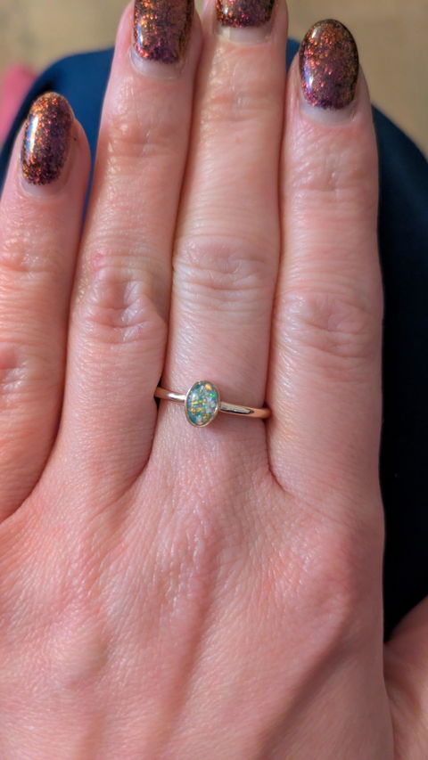 Gold Oval Ring