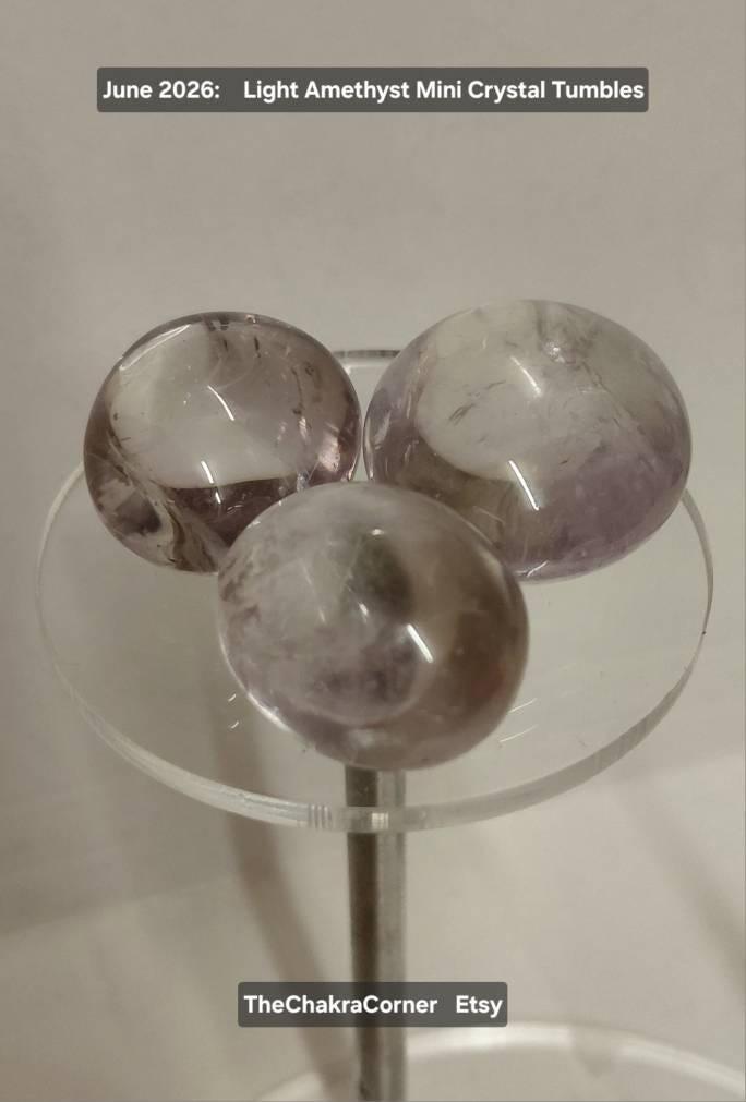 Light Amethyst Mini Tumbles - 3x