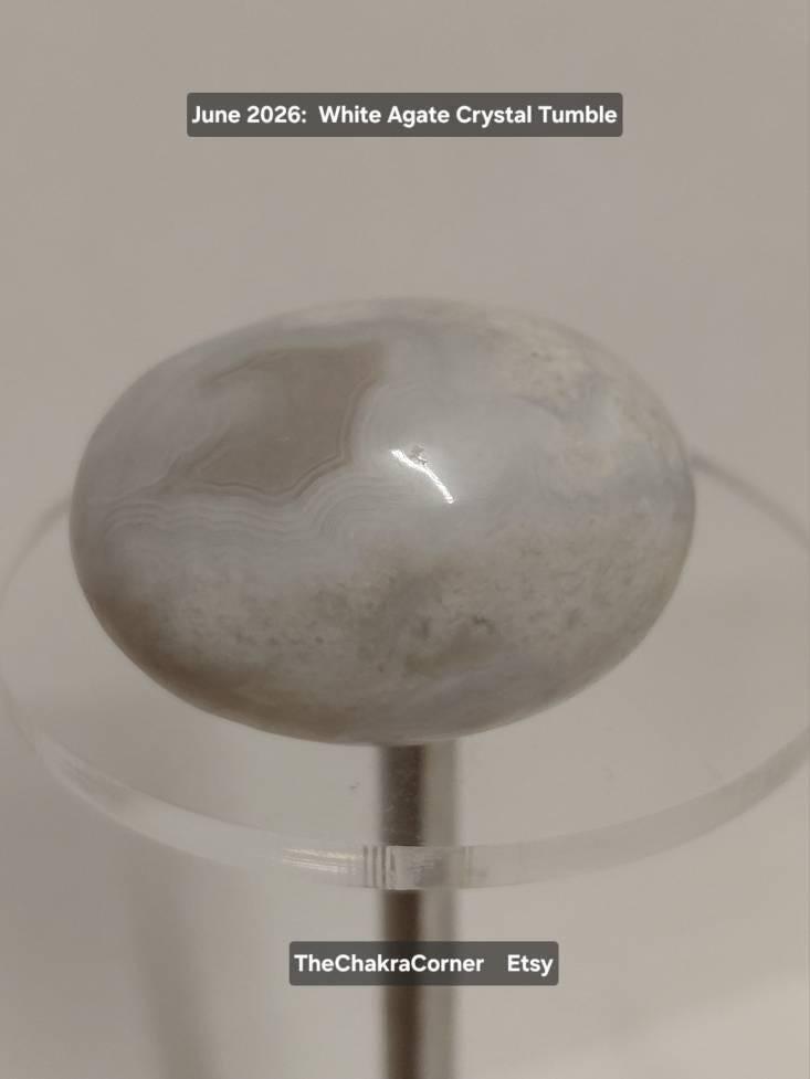 White Agate Tumble Stones
