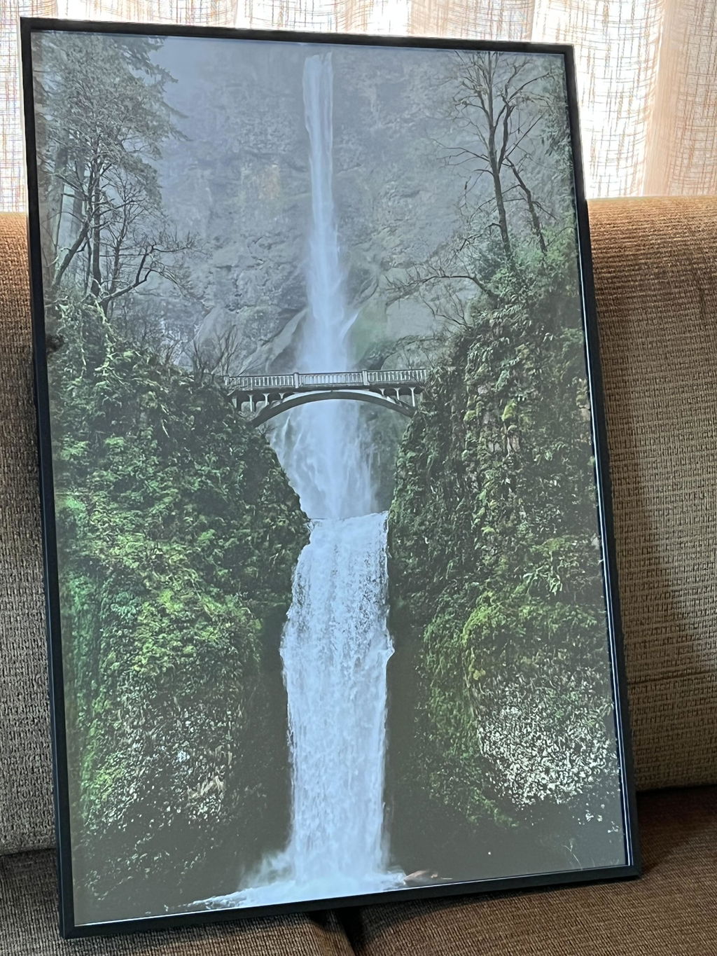 20" x 30" Black Brushed Aluminum Poster Picture Frame with Plexiglass