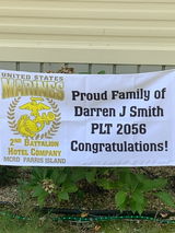Graduation Banner: 2nd Recruit Battalion