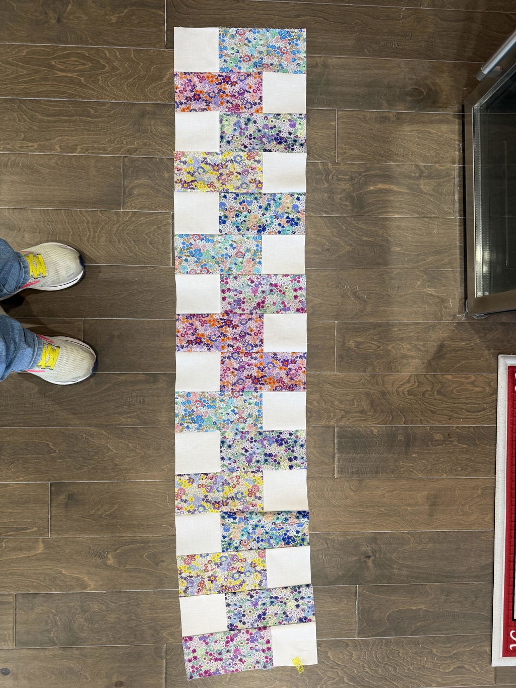 Floral Patchwork Quilting Kit - Pre-Cut with Complete Backing & Binding - Beginner - 64x72 inches Finished Size