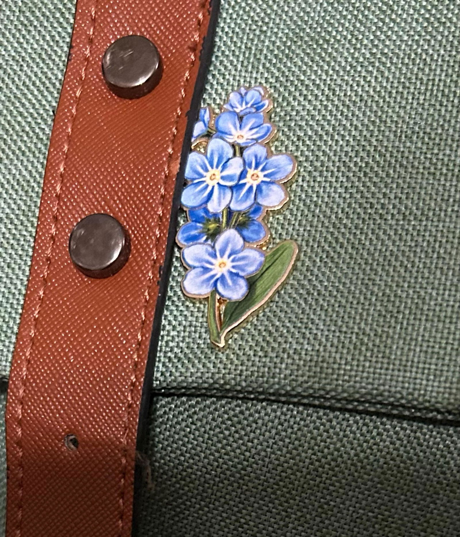Forget-Me-Not v2 Floral Enamel Pin | Alaska State Flower (sku: TGM