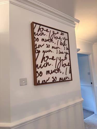 LOVE YOU SO MUCH FRAMED CANVAS