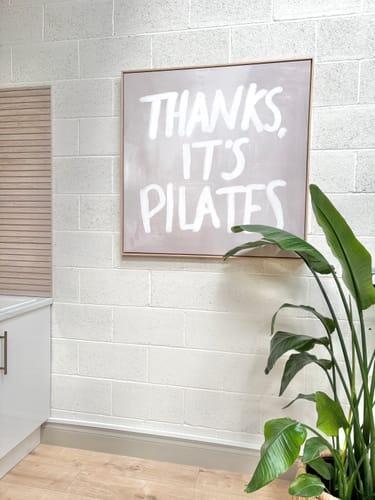 PILATES FRAMED CANVAS