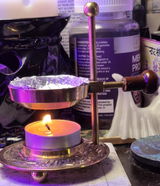 Brass Resin Incense Burner | Adjustable | Made in India | 5.5 inches | Replacement Screens and Oil Heater Bowls available