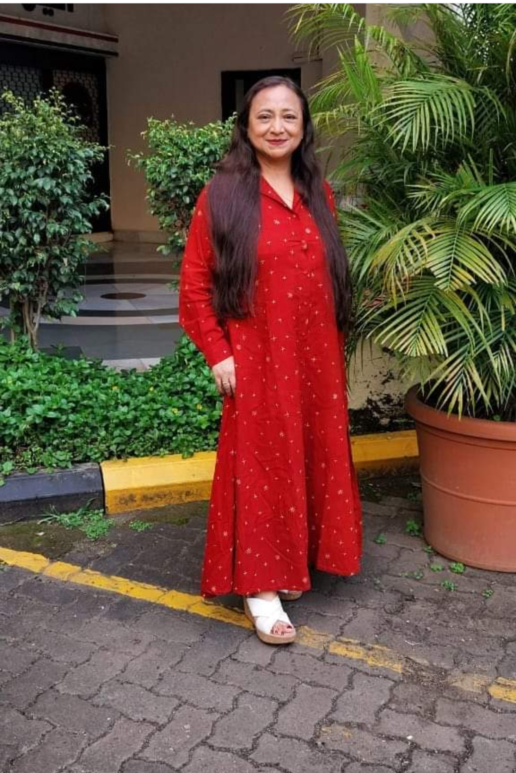 Nila Jaipur Ajrakh Cotton Dress