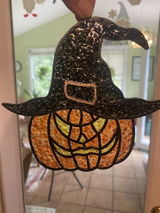 Style 221 Jackolantern with Hat Laser Cut Outline Frame Blank