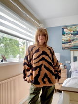 Tiger Hand Knit Jumper