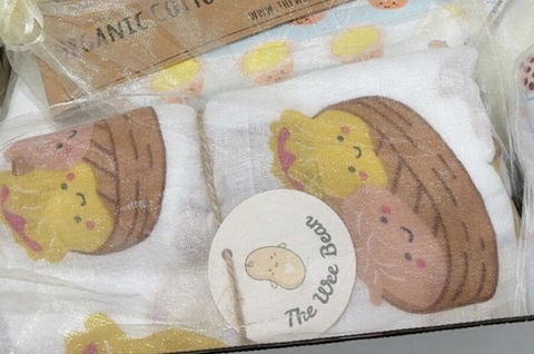 Organic Bamboo Swaddle Blanket - Dim Sum