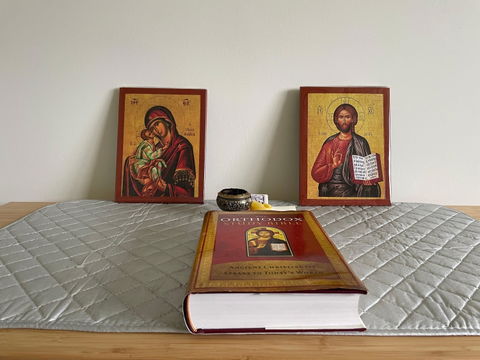 Virgin Mary icon Panagia Glykophilousa, Handmade Greek Orthodox Icon, Mother of God Byzantine art, Theotokos wall hanging wood plaque - Christian Gift