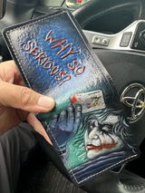 M1S9, Mafia Gangster Smoking Skull & Skeleton Leather Wallet