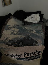 Winter Porsche Woven Blanket