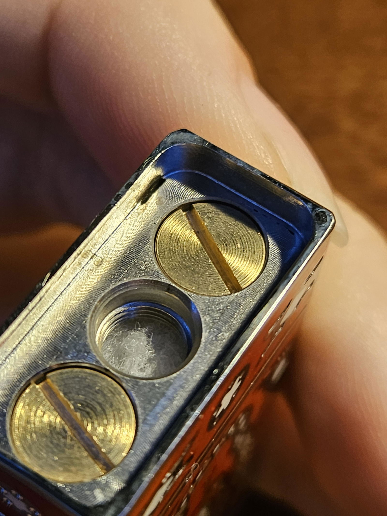Brass Side Slide Soft Flame Lighter for EDC Pocket Carry – THORENS