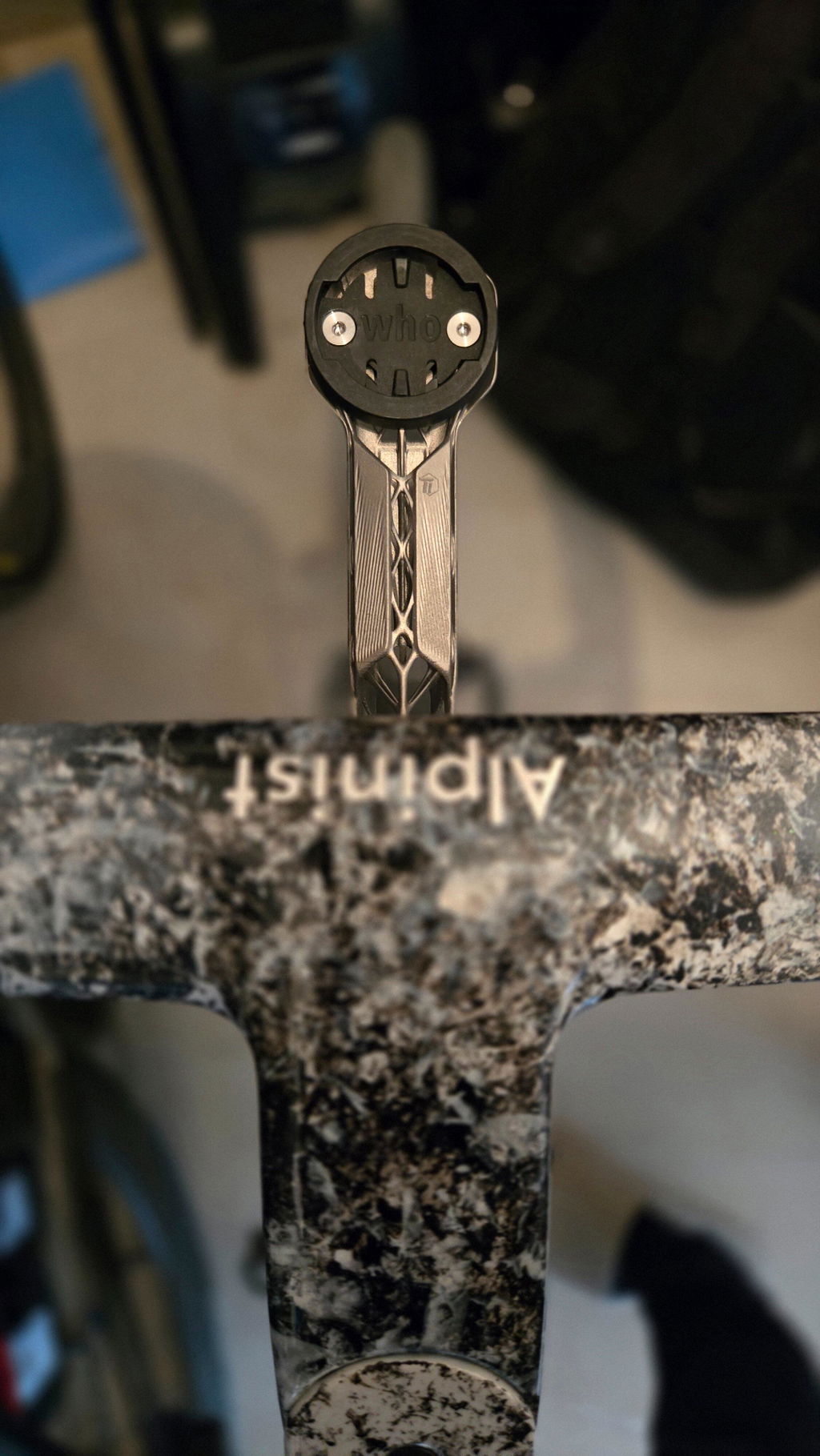 Universal-Fit Integrated Handlebar Titanium Bike Computer Mount - Club Series