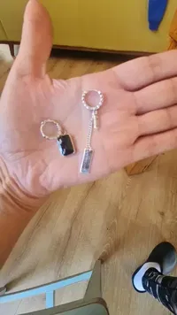 עגילים אסימטריים לאישה כסף 925